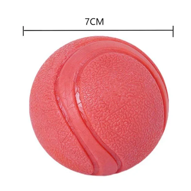 Pelota juguete redondo rojo kong ball genérico