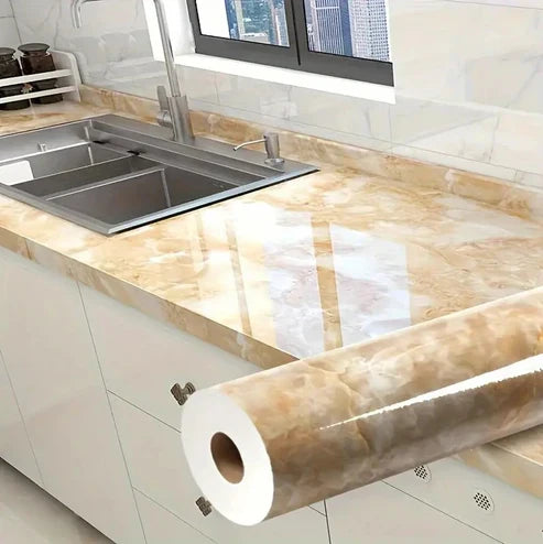 Papel adhesivo efecto marmol