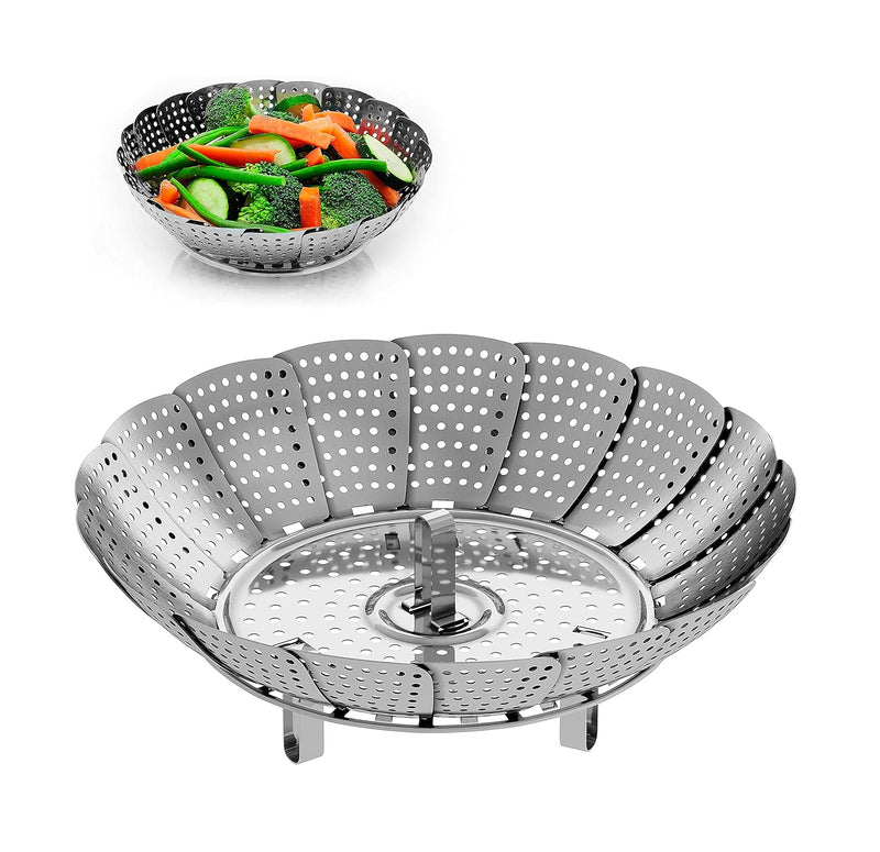 Vaporera Plegable Cocina Cesta Humeante